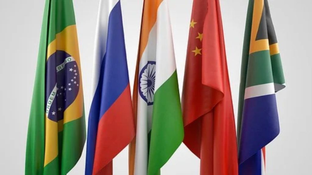 Drapeaux des BRICS émergents