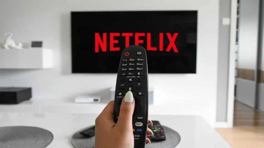 Logo de Netflix sur une télévision