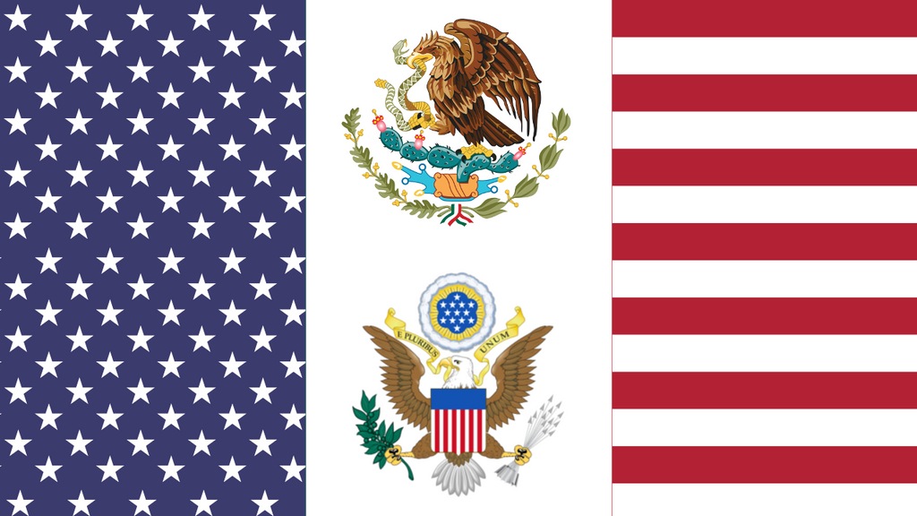 drapeau mexique usa
