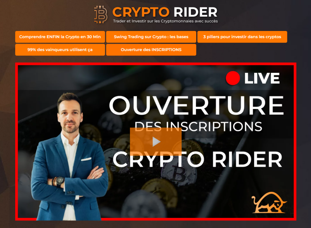 Présentation de la formation Crypto Rider d'EnBourse