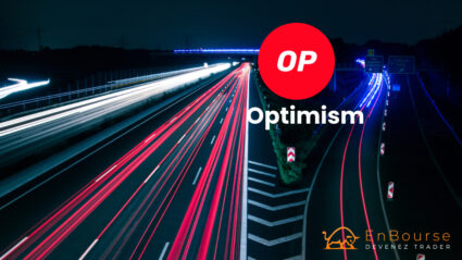 Logo Optimism sur une autoroute