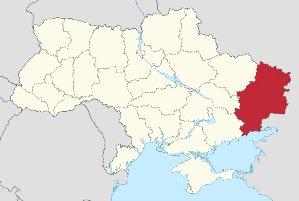 Map Donbass Guerre en russie